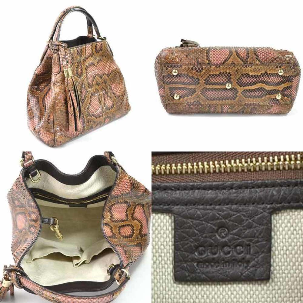 Gucci Python Pink Handbag 2Way